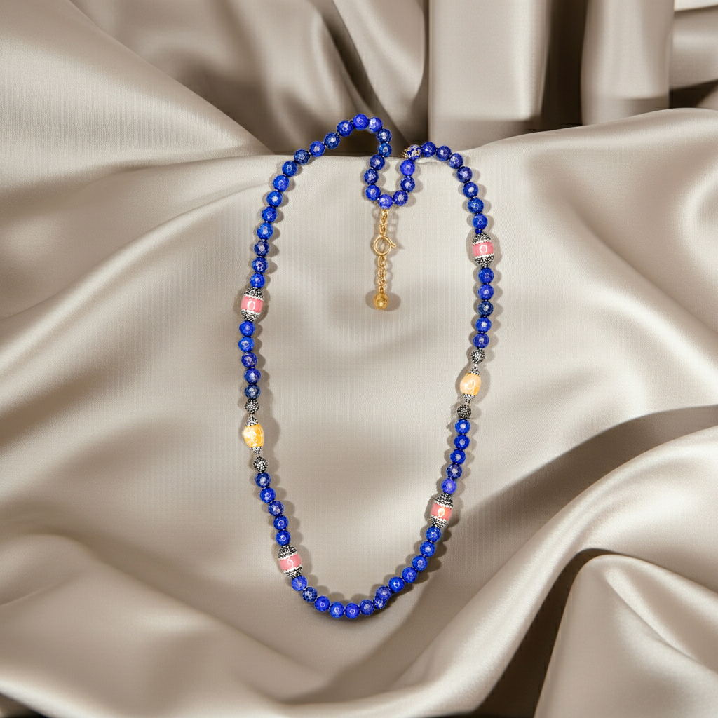 Blue Gemstone Necklace | Speak Your Truth Crystal Necklace
