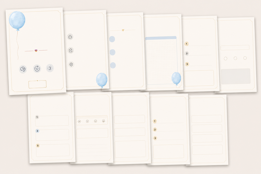 ADHD Daily Reset Planner: 11-Page Digital & Printable PDF Bundle