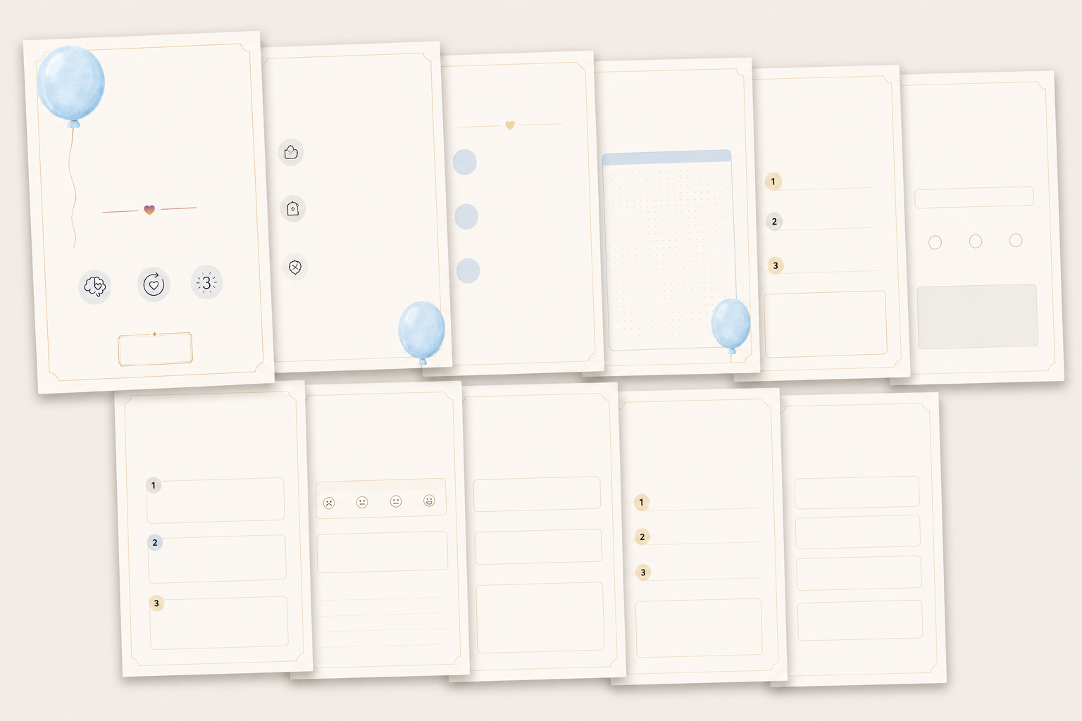 ADHD Daily Reset Planner: 11-Page Digital & Printable PDF Bundle