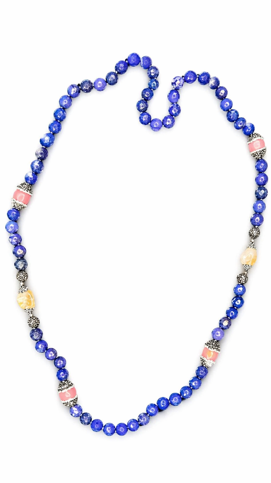 Blue Gemstone Necklace | Speak Your Truth Crystal Necklace image 2