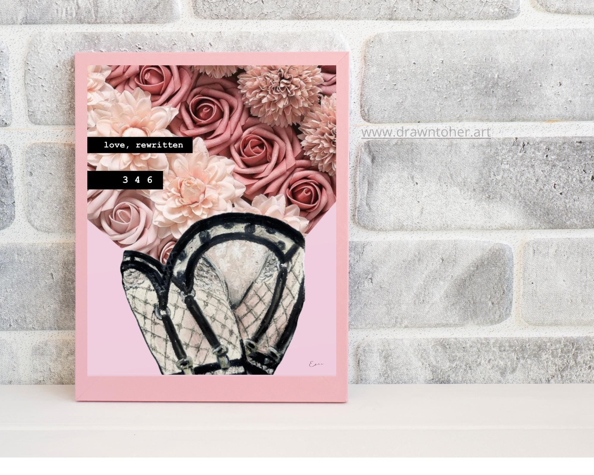 Love, Rewritten Digital Art Print | Feminine Self Love Wall Art | Soft Empowerment Printable Download