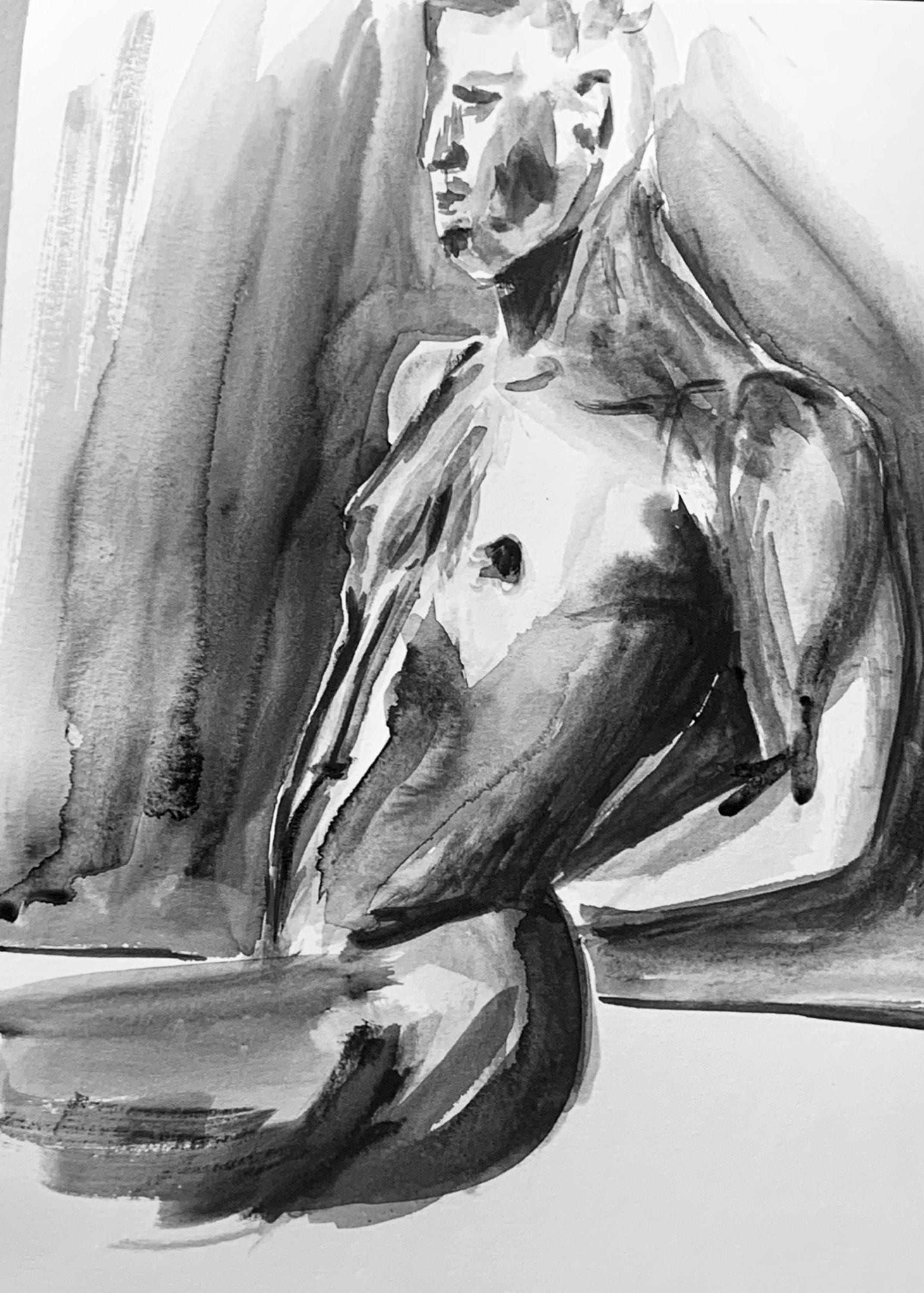 Set of 2 Feminine Nude Watercolor Wall Art Printable | Figure Painting | Body Positive Bedroom Decor | Wall Art (Digital Download)