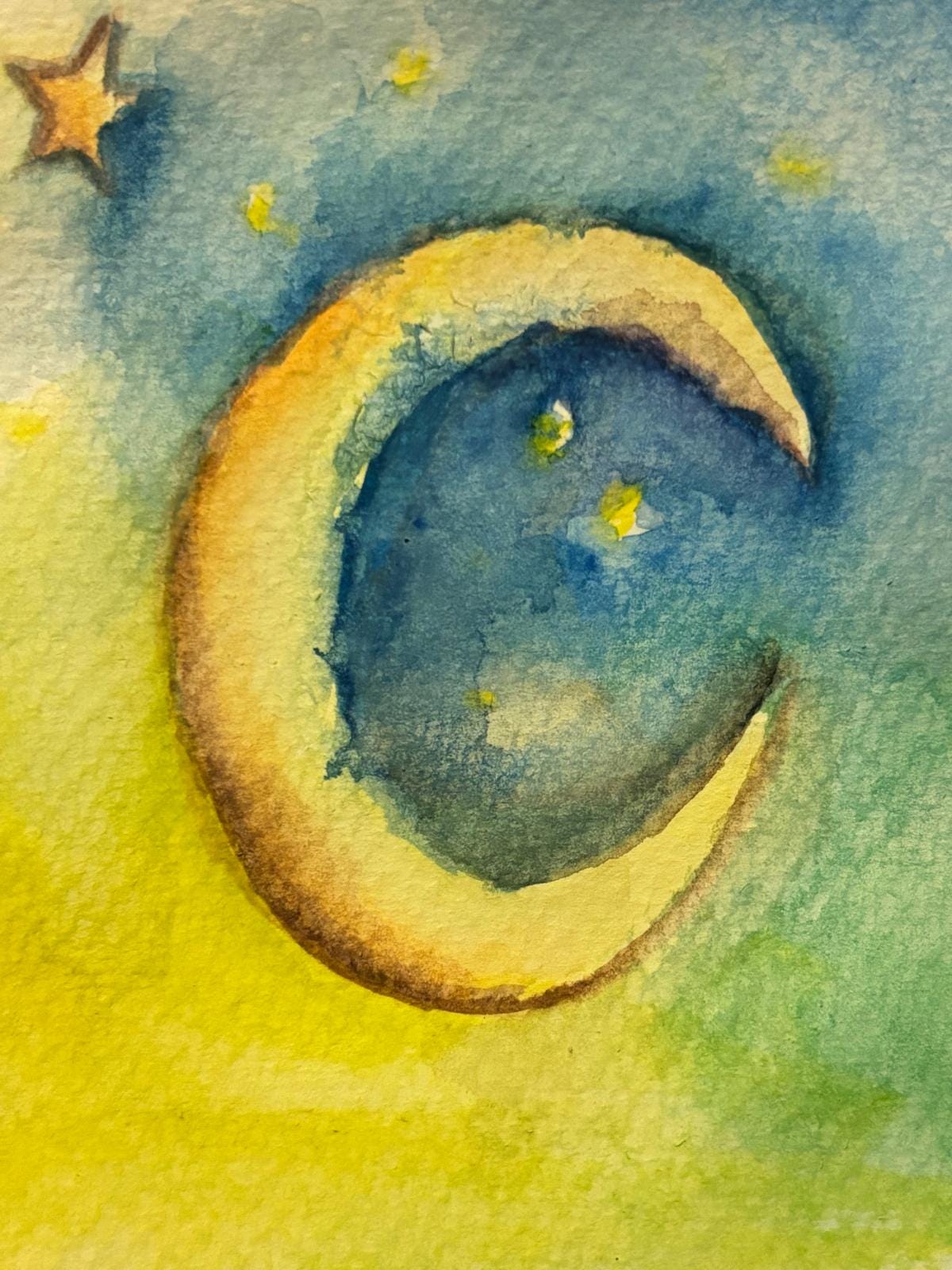 Spiritual Watercolor Tree Art | Chakra Moon Meditation Prints (Digital Download)