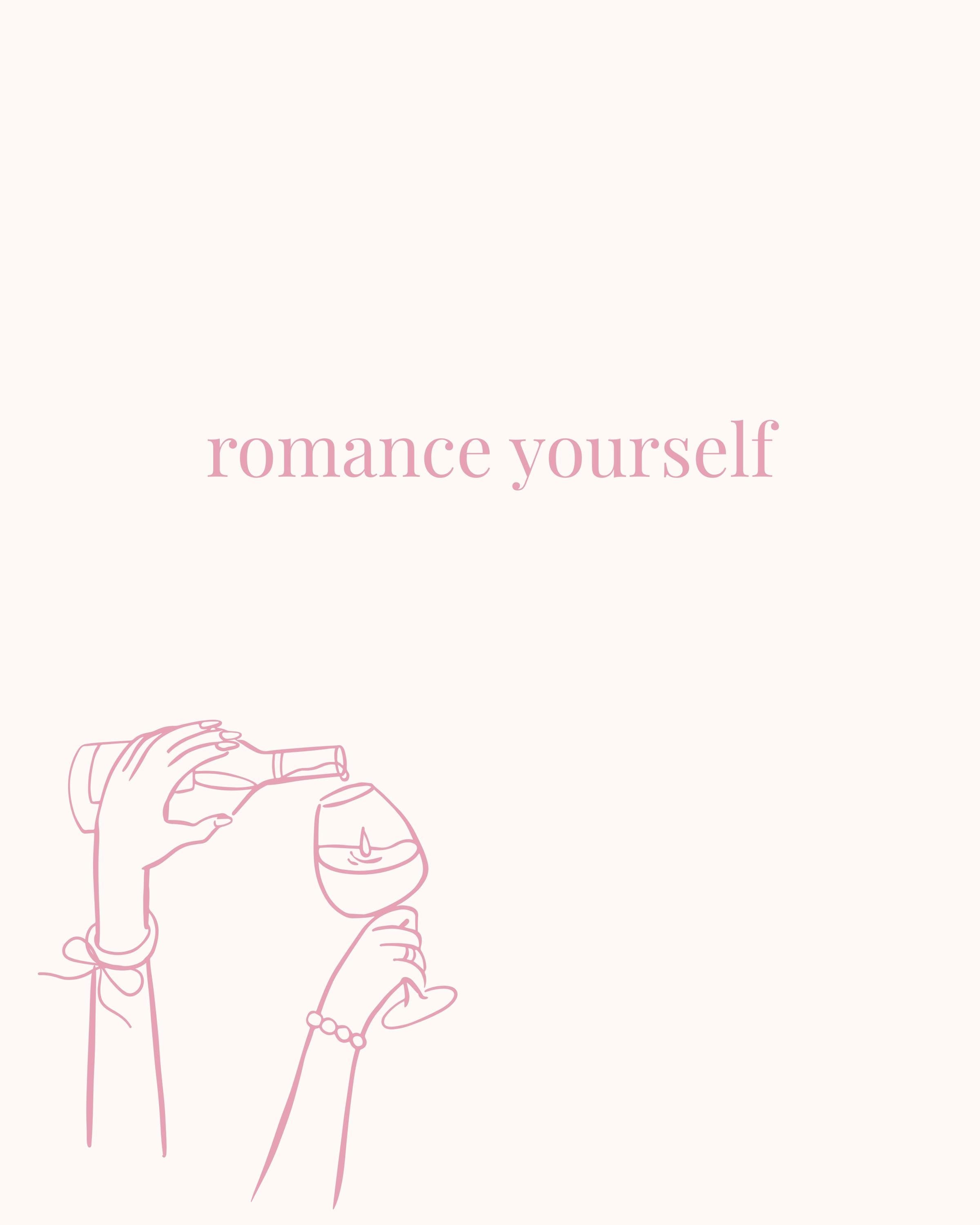 Self Love Quote Print | Feminine Line Art Wall Decor (Digital Download)