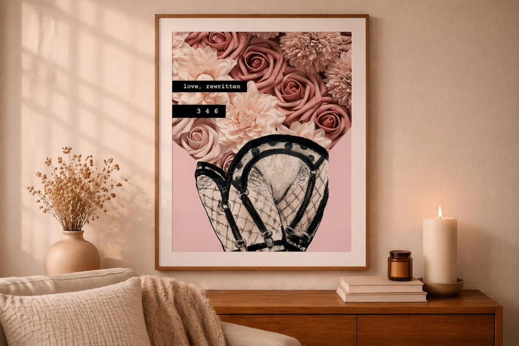 Love, Rewritten Digital Art Print | Feminine Self Love Wall Art | Soft Empowerment Printable Download