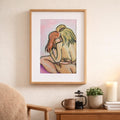 Her Embrace Digital Art Print | Queer Love Wall Art | Feminine Connection Printable Download