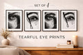 Shades of Her Eyes Collection | Set of 4 Feminine Art Prints | Emotional Portrait Digital Download Bundle