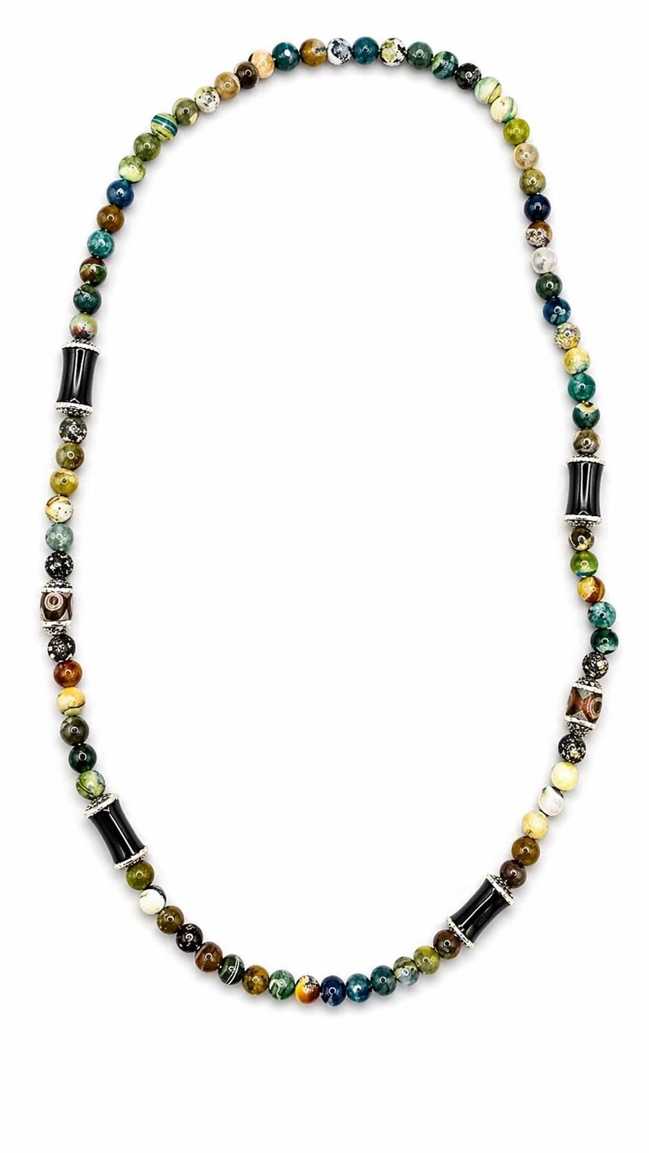 7 Chakra Necklace Natural Stone Jewelry Crystal Healing Beaded Unisex Boho Protection Gift
