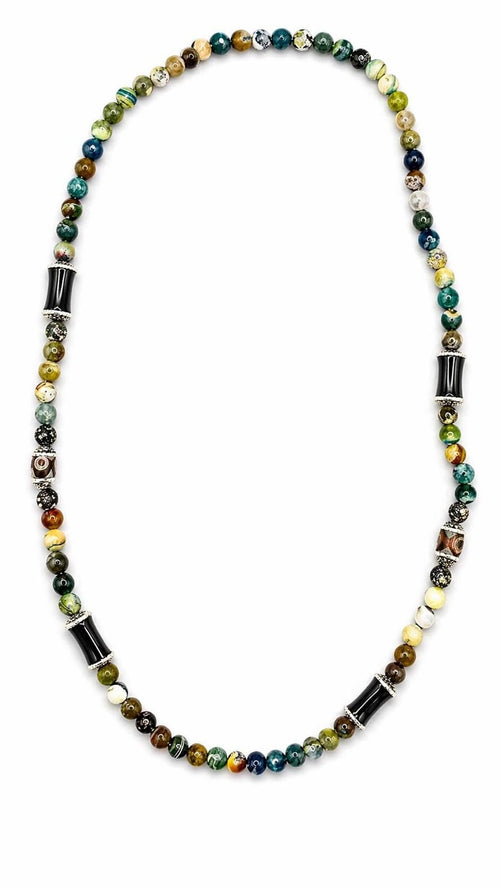 7 Chakra Necklace Natural Stone Jewelry Crystal Healing Beaded Unisex Boho Protection Gift